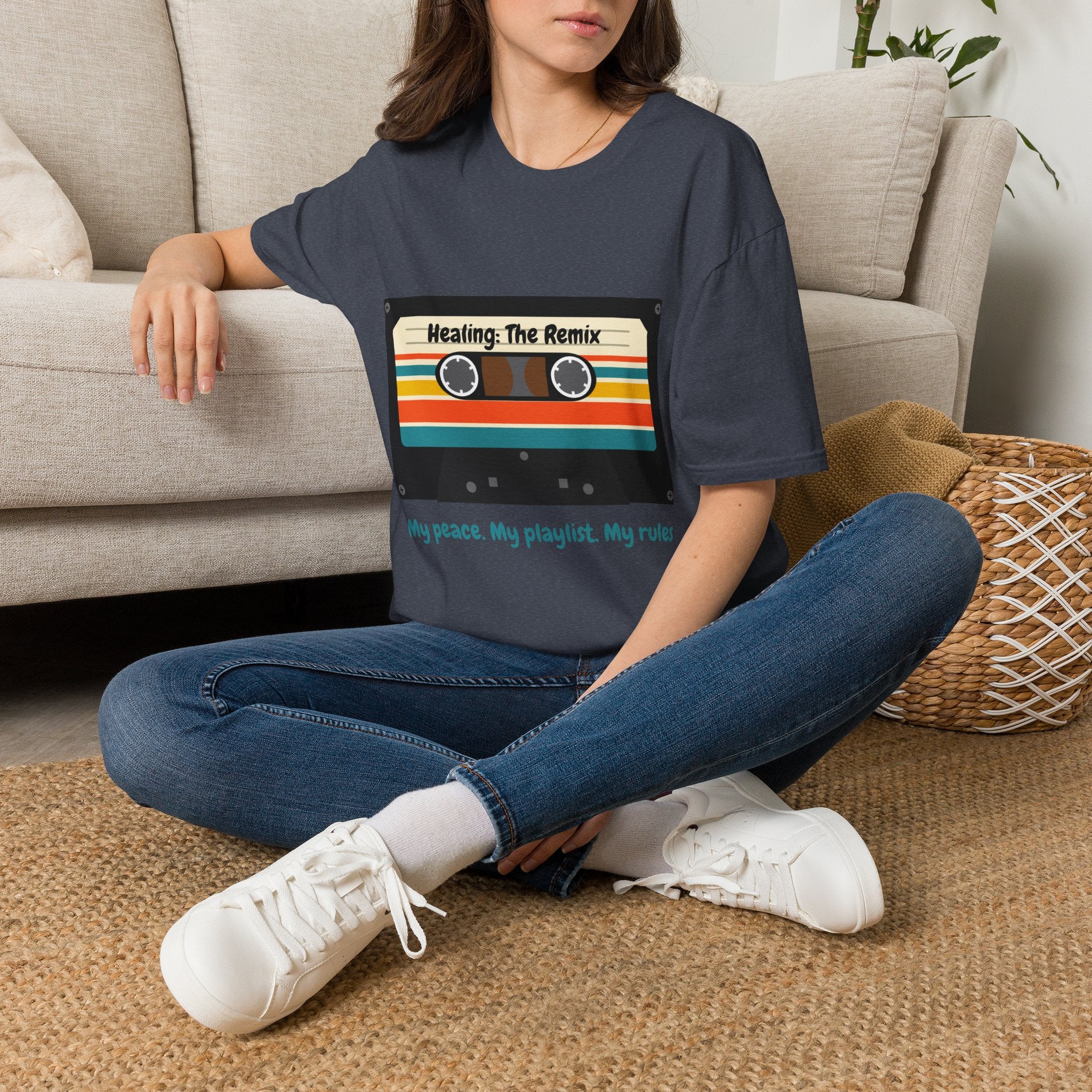 T-Shirt - 'Heating: The Remix' Retro Cassette Graphic Tee