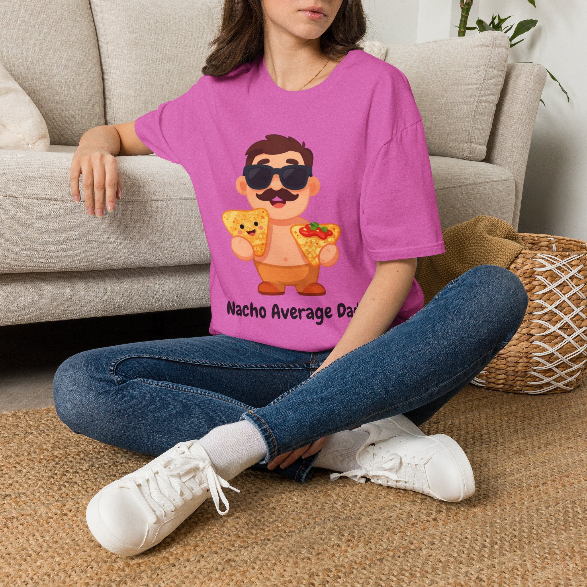 Nacho Average Dad T-Shirt — Funny Father’s Day Taco & Nacho Graphic Tee