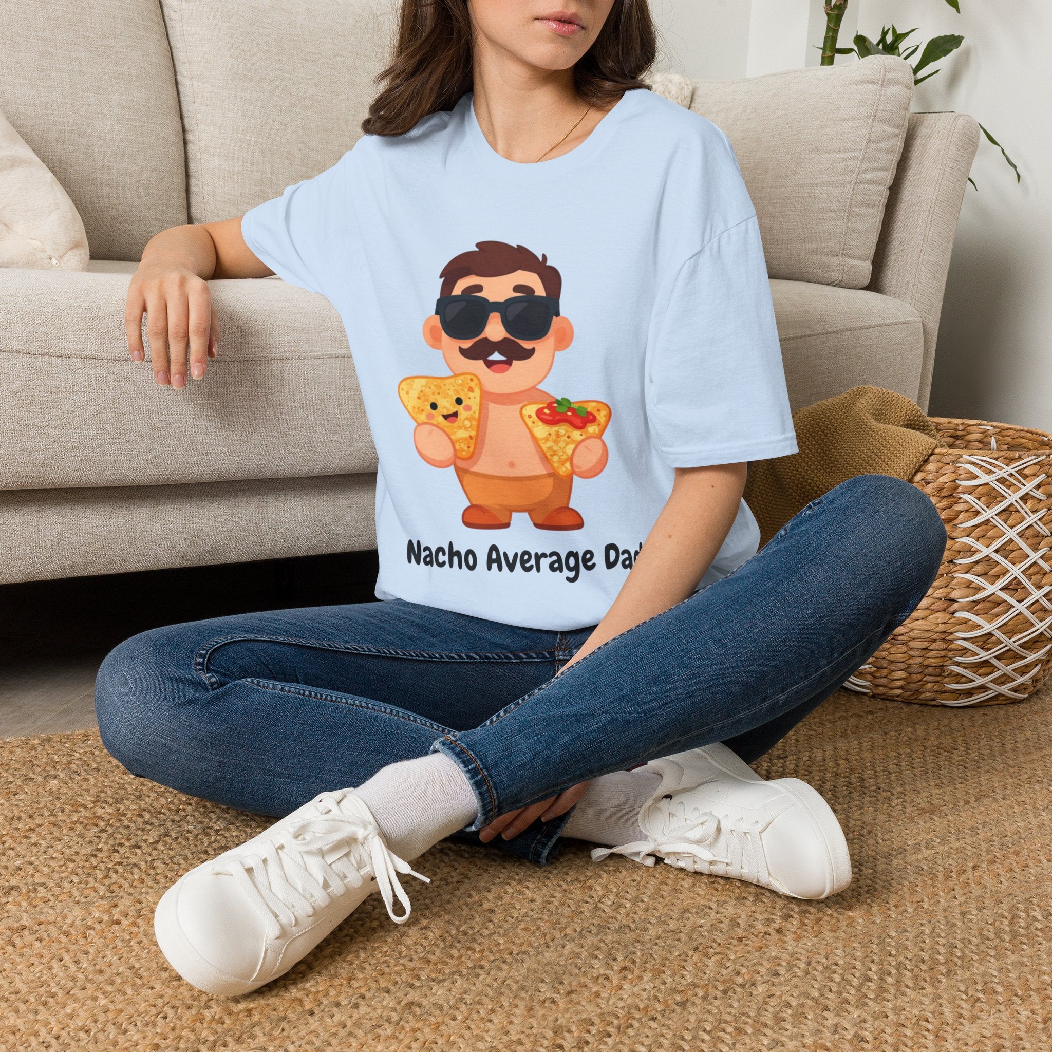 Nacho Average Dad T-Shirt — Funny Father’s Day Taco & Nacho Graphic Tee