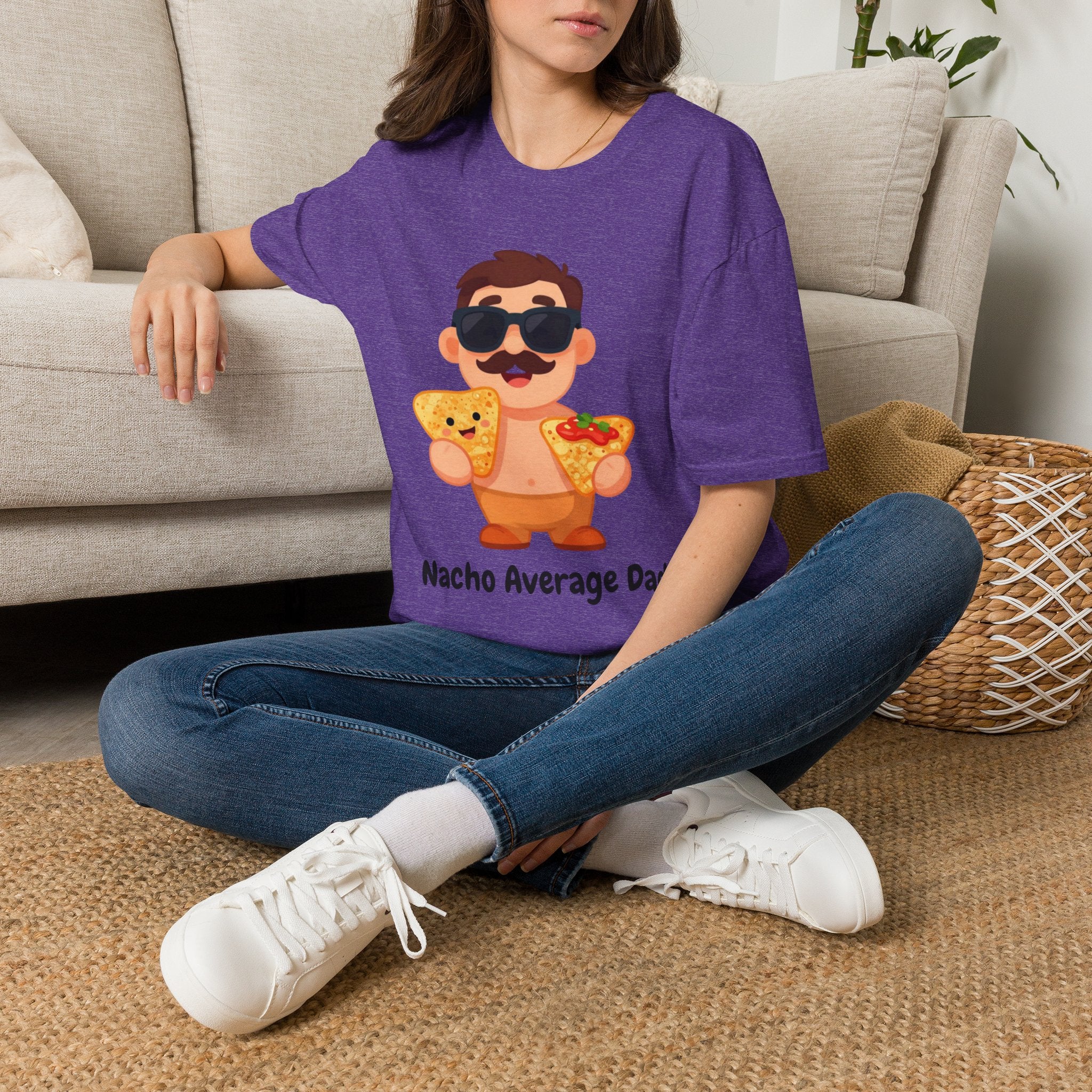 Nacho Average Dad T-Shirt — Funny Father’s Day Taco & Nacho Graphic Tee