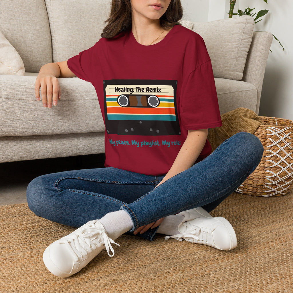T-Shirt - 'Heating: The Remix' Retro Cassette Graphic Tee
