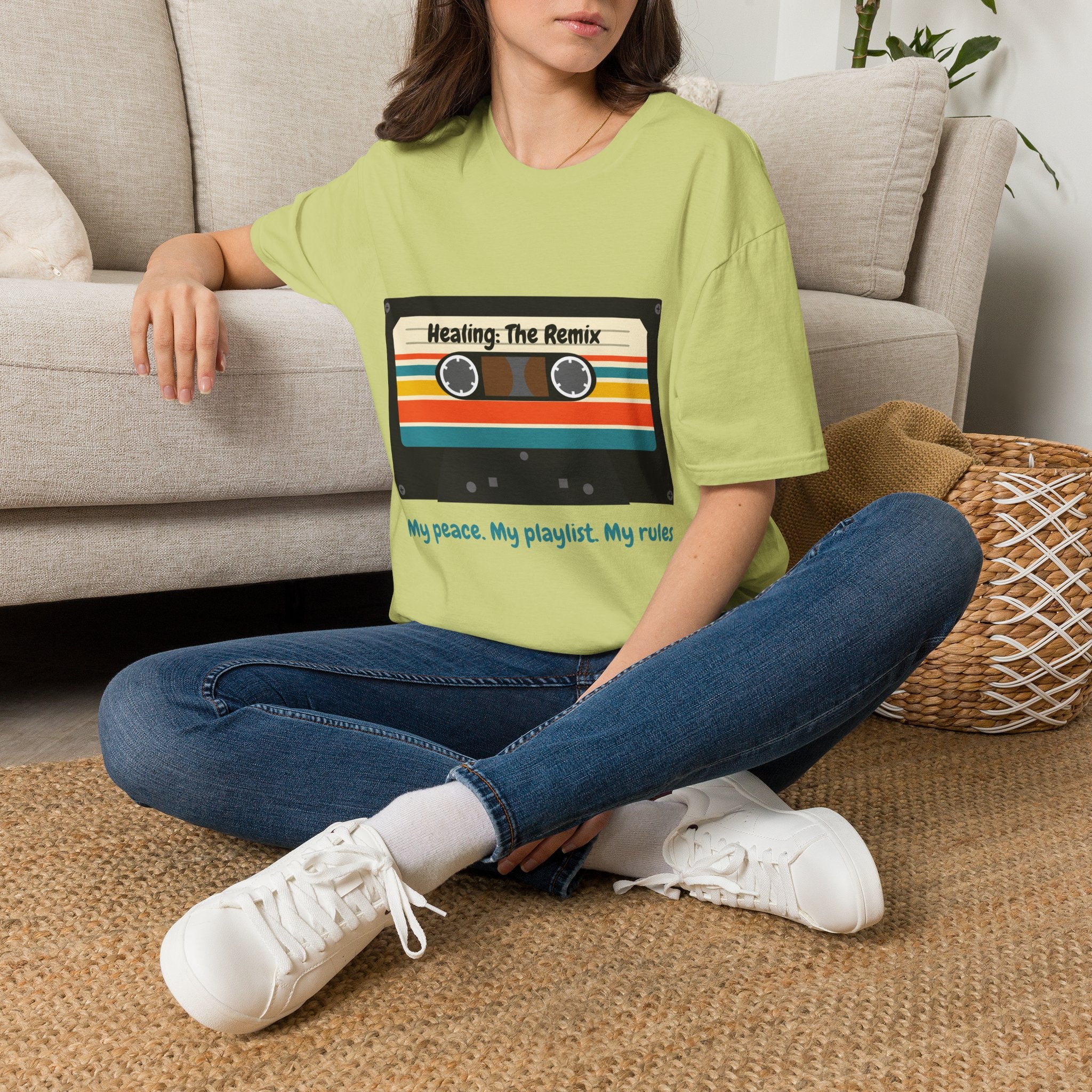 T-Shirt - 'Heating: The Remix' Retro Cassette Graphic Tee