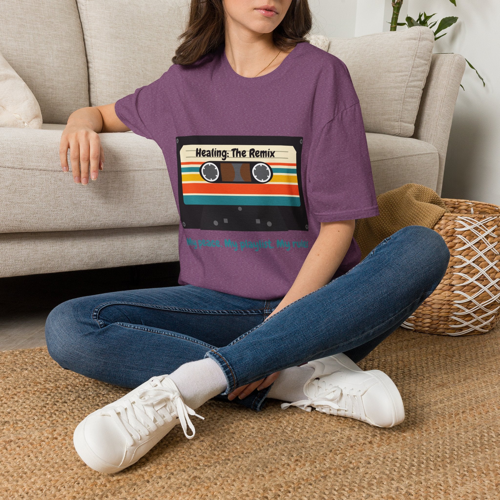 T-Shirt - 'Heating: The Remix' Retro Cassette Graphic Tee