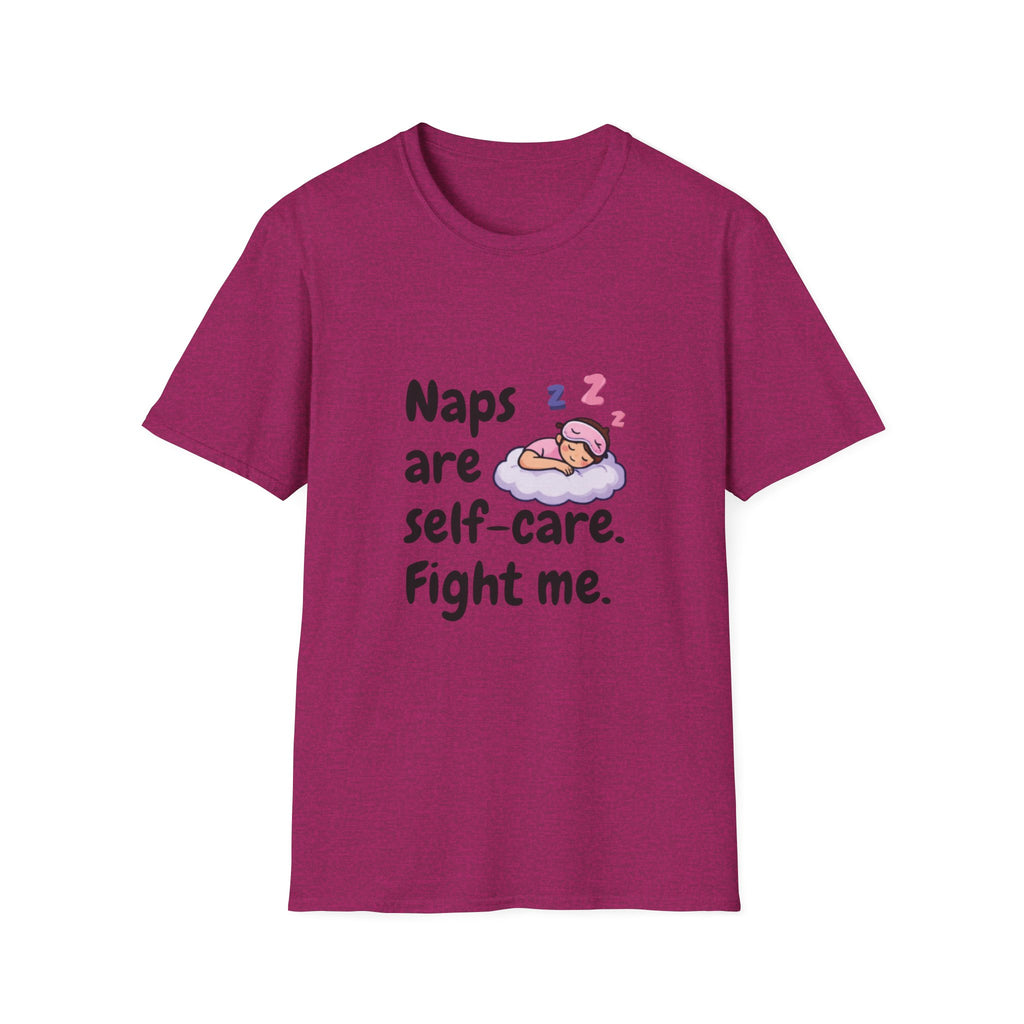 Naps Are Self-Care Fight Me T-Shirt | Cute Sleeping Cloud Tee
