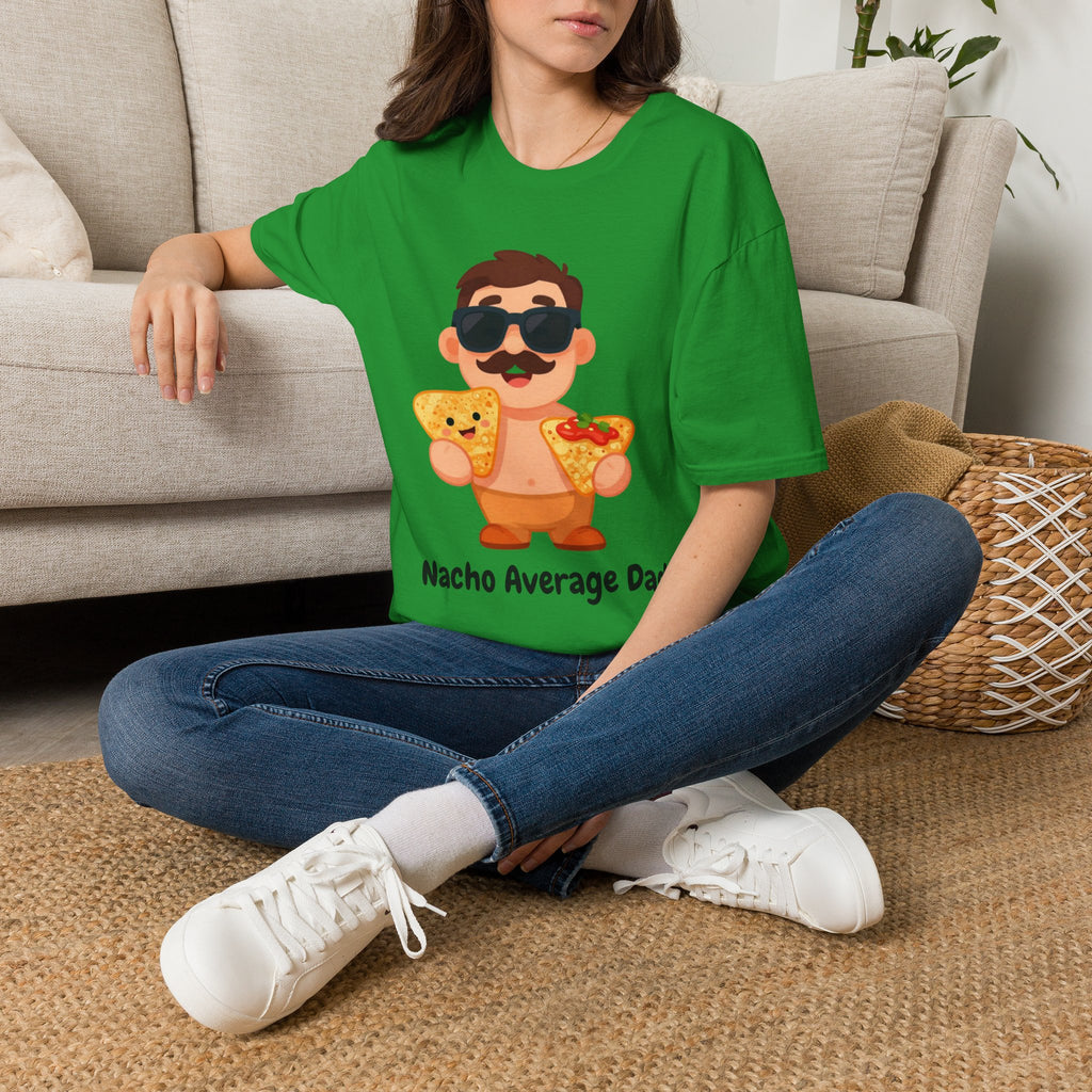 Nacho Average Dad T-Shirt — Funny Father’s Day Taco & Nacho Graphic Tee