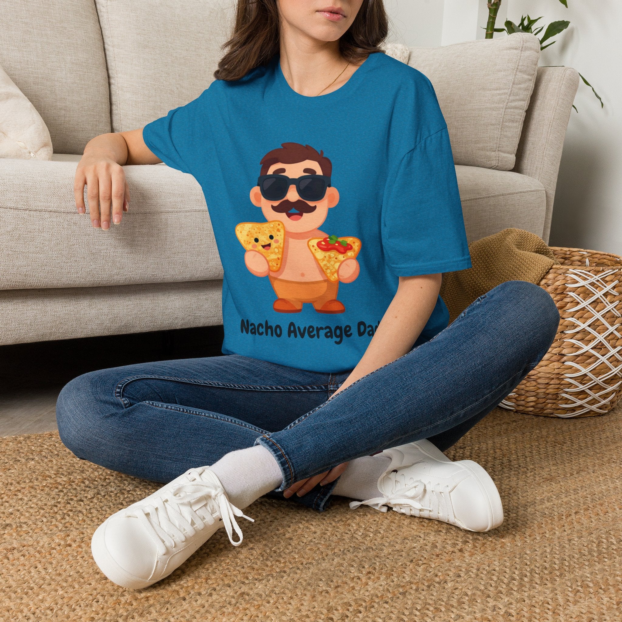 Nacho Average Dad T-Shirt — Funny Father’s Day Taco & Nacho Graphic Tee