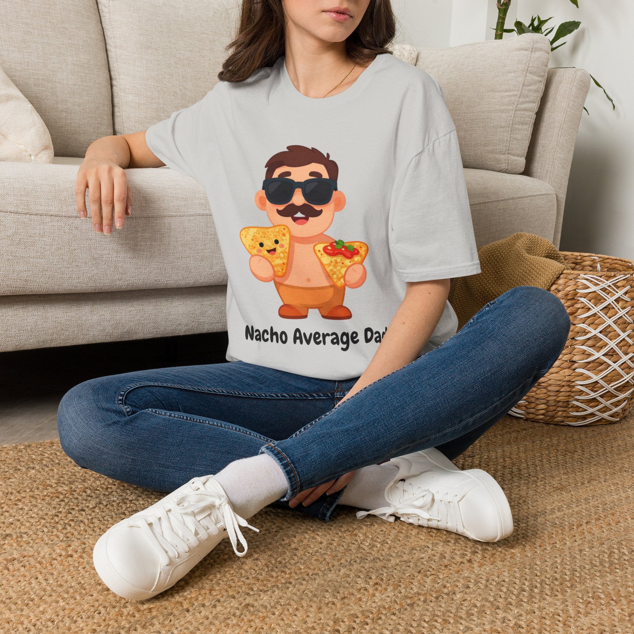 Nacho Average Dad T-Shirt — Funny Father’s Day Taco & Nacho Graphic Tee