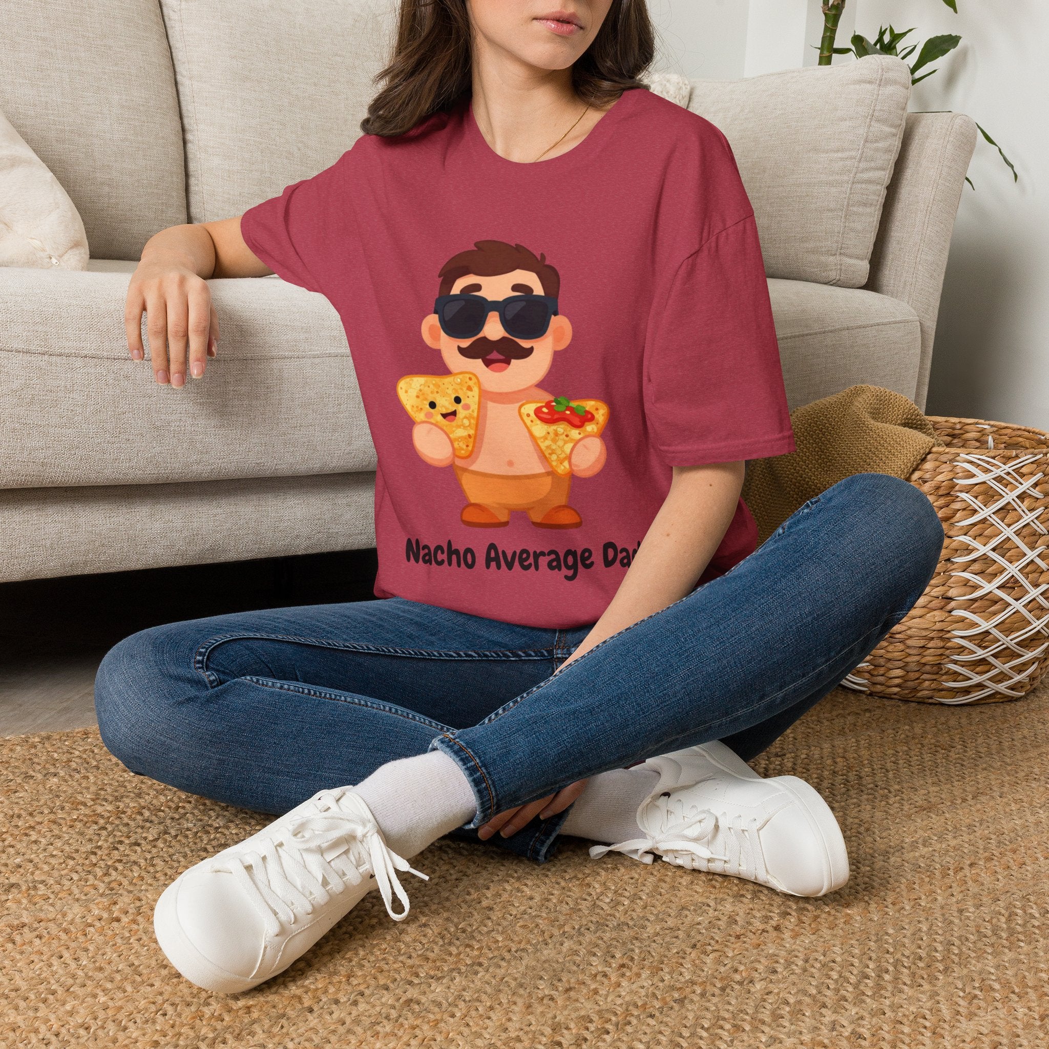 Nacho Average Dad T-Shirt — Funny Father’s Day Taco & Nacho Graphic Tee