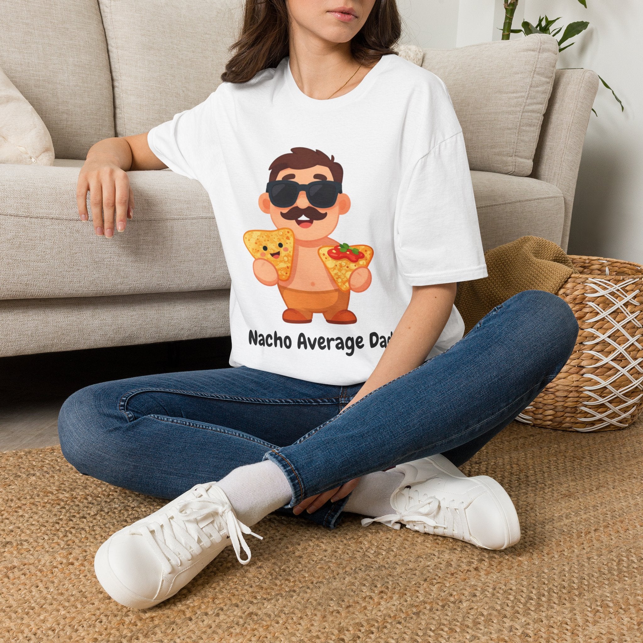 Nacho Average Dad T-Shirt — Funny Father’s Day Taco & Nacho Graphic Tee