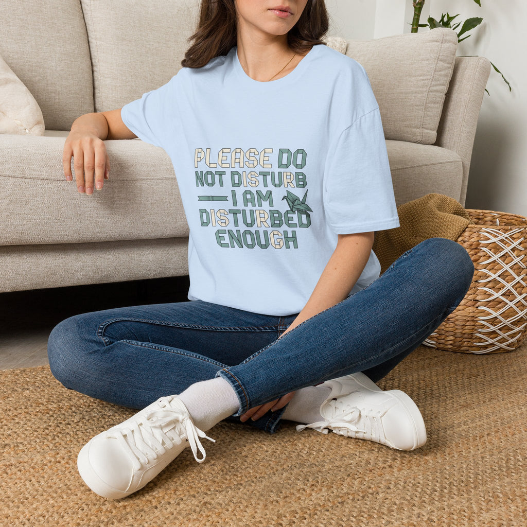 Please Do Not Disturb T-Shirt — "I Am Disturbed Enough" Funny Graphic Tee