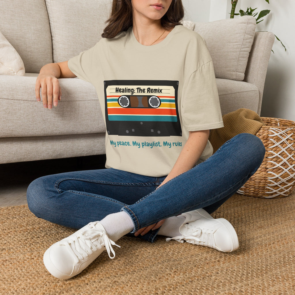 T-Shirt - 'Heating: The Remix' Retro Cassette Graphic Tee