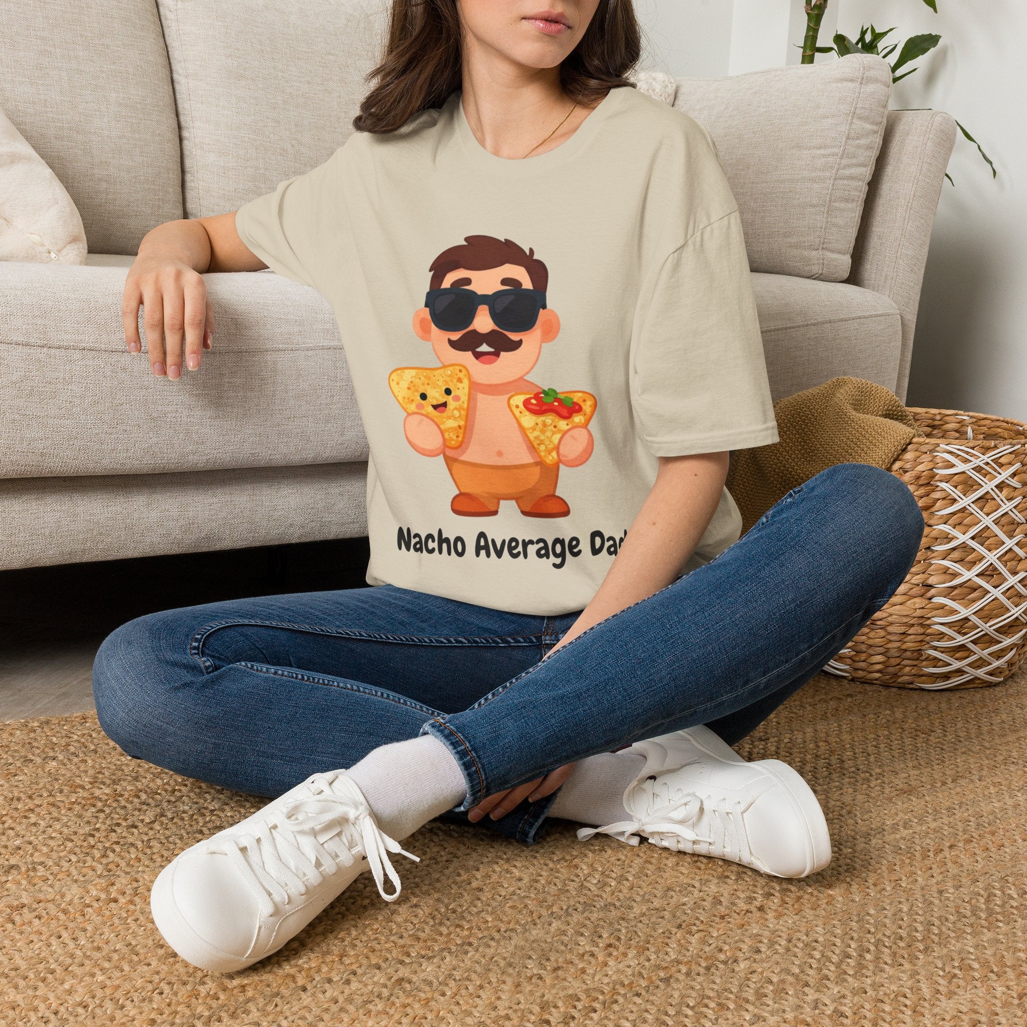 Nacho Average Dad T-Shirt — Funny Father’s Day Taco & Nacho Graphic Tee