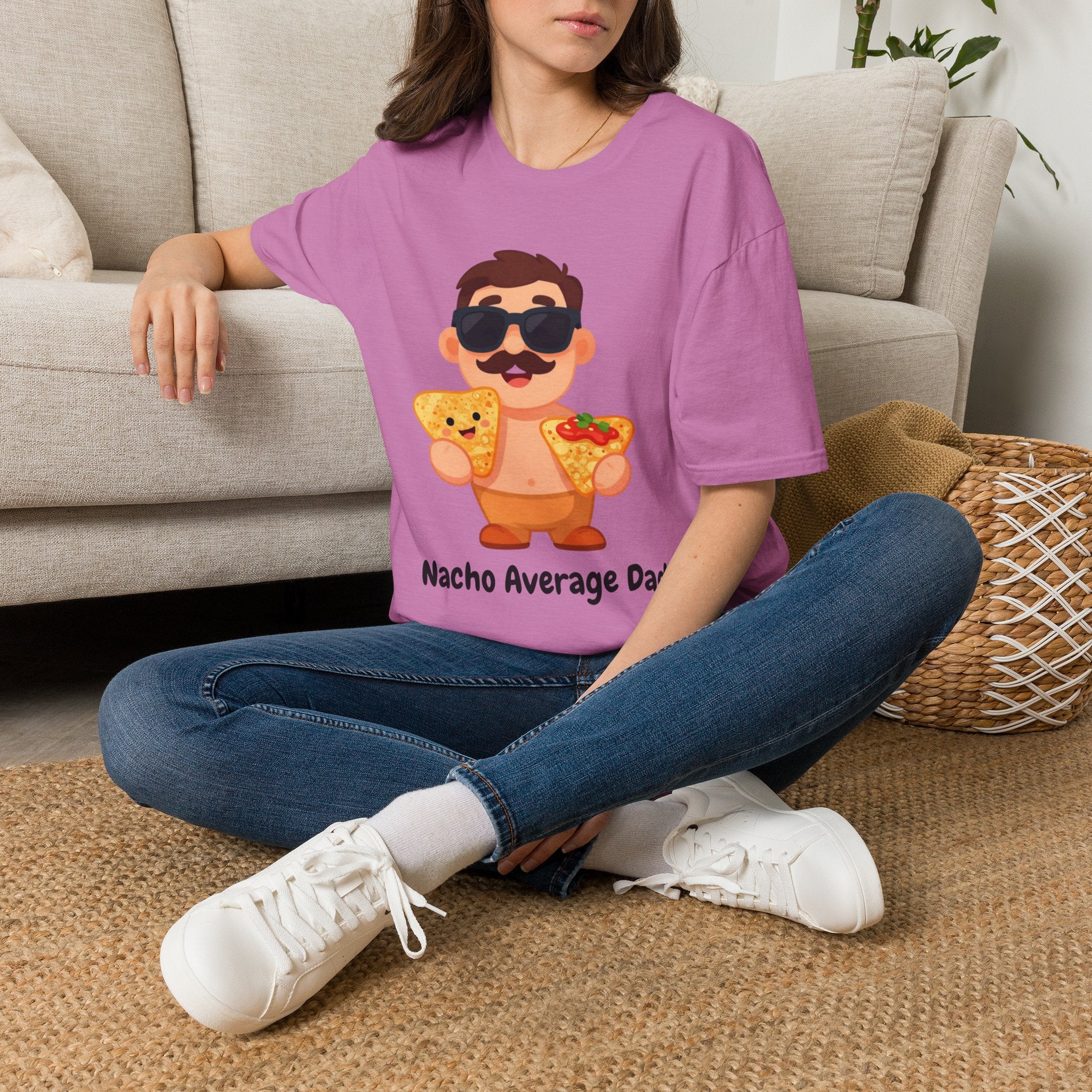 Nacho Average Dad T-Shirt — Funny Father’s Day Taco & Nacho Graphic Tee