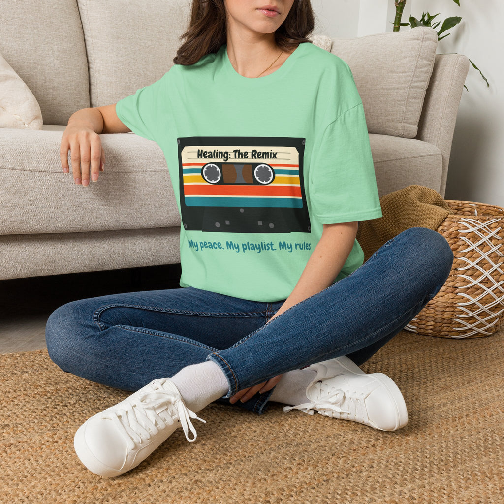 T-Shirt - 'Heating: The Remix' Retro Cassette Graphic Tee