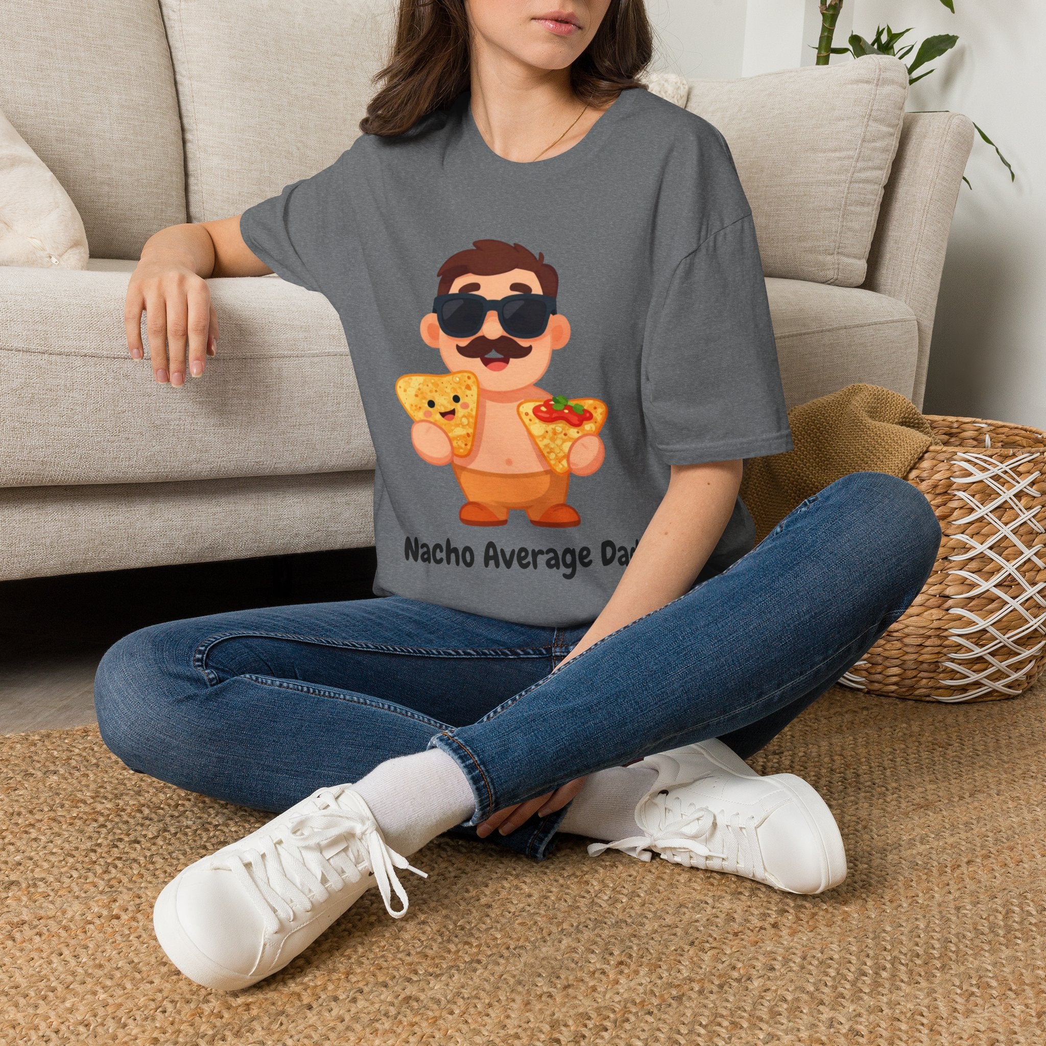 Nacho Average Dad T-Shirt — Funny Father’s Day Taco & Nacho Graphic Tee