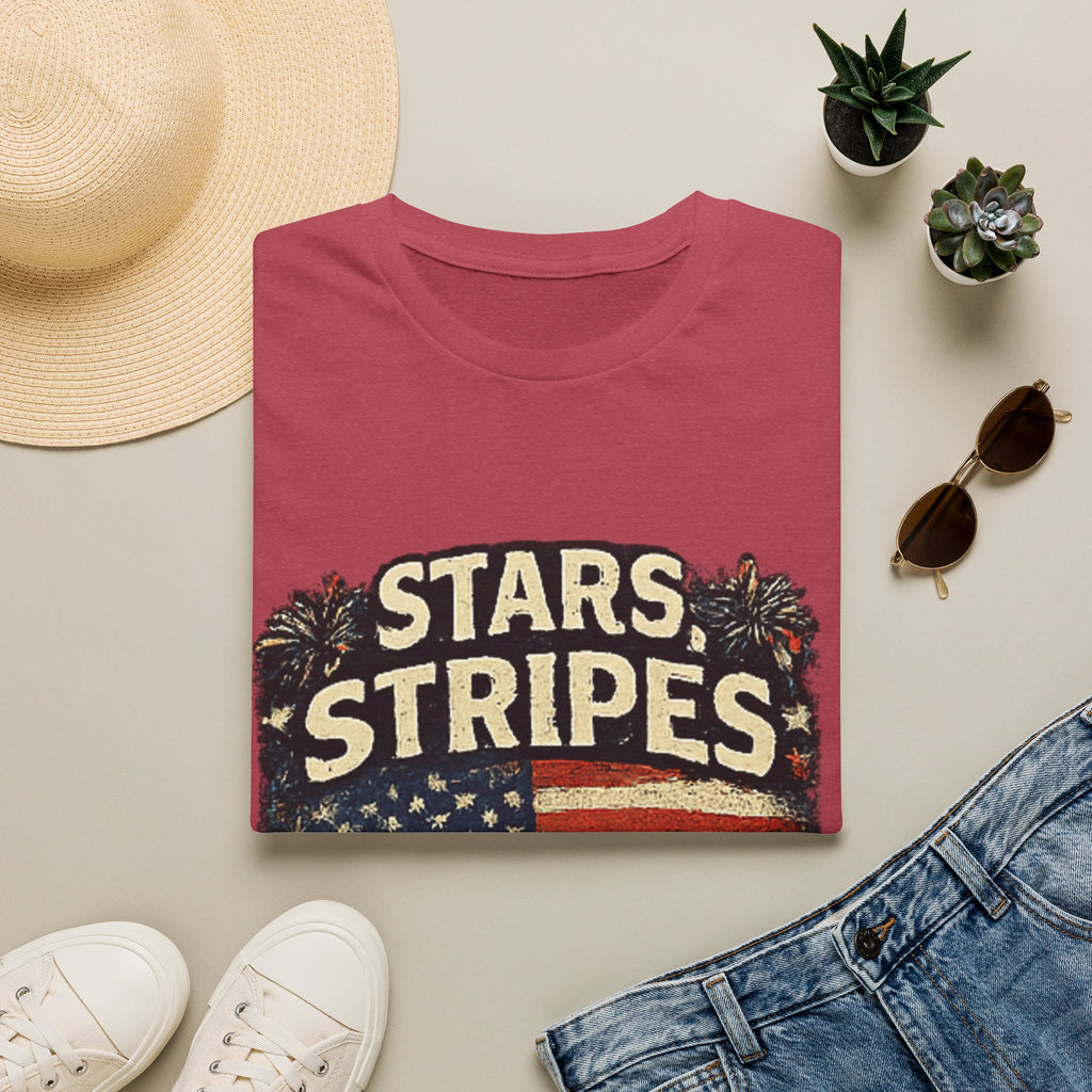 Stars & Stripes Dad Life T-Shirt — Vintage American Flag Patriotic Tee