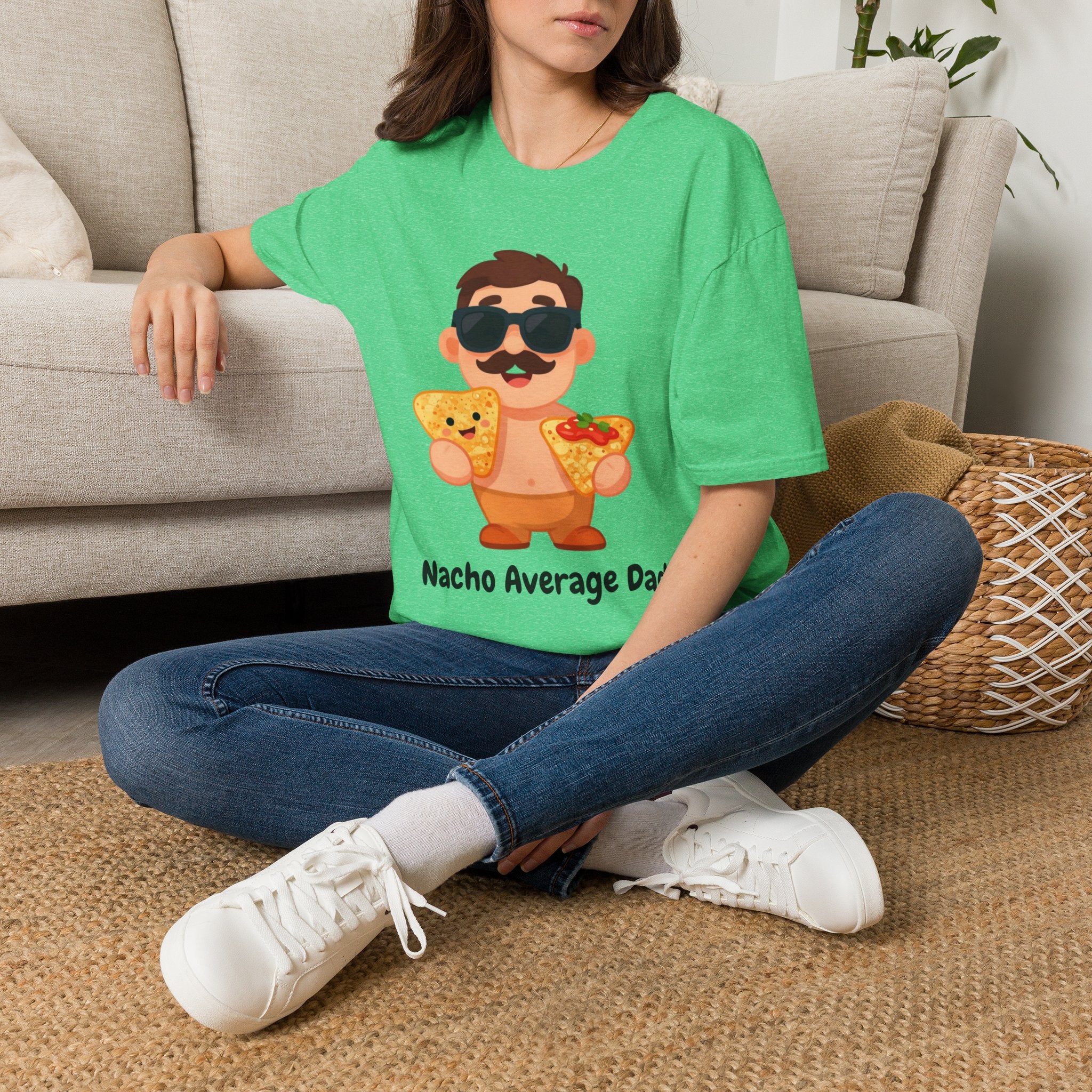 Nacho Average Dad T-Shirt — Funny Father’s Day Taco & Nacho Graphic Tee