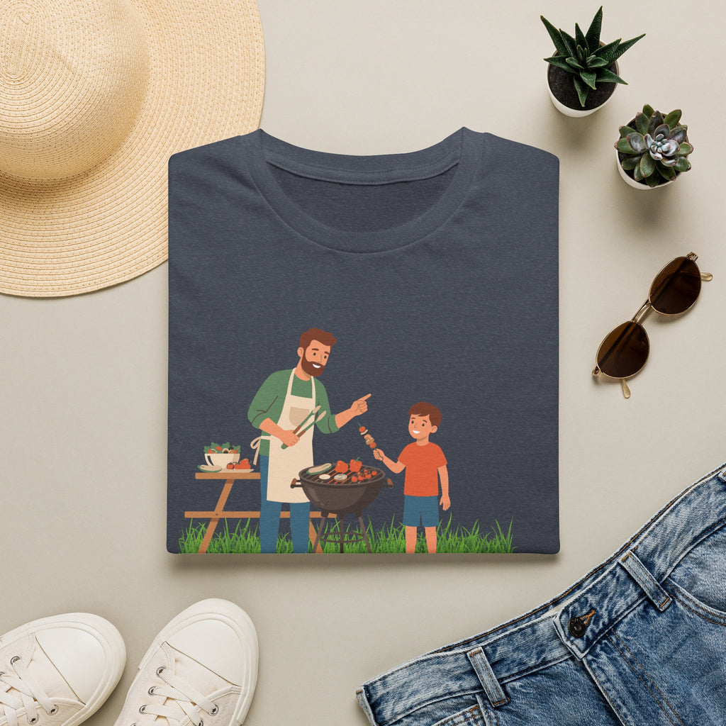 Dad BBQ T-Shirt — Patriotic Grilling Father & Son Tee for Father’s Day