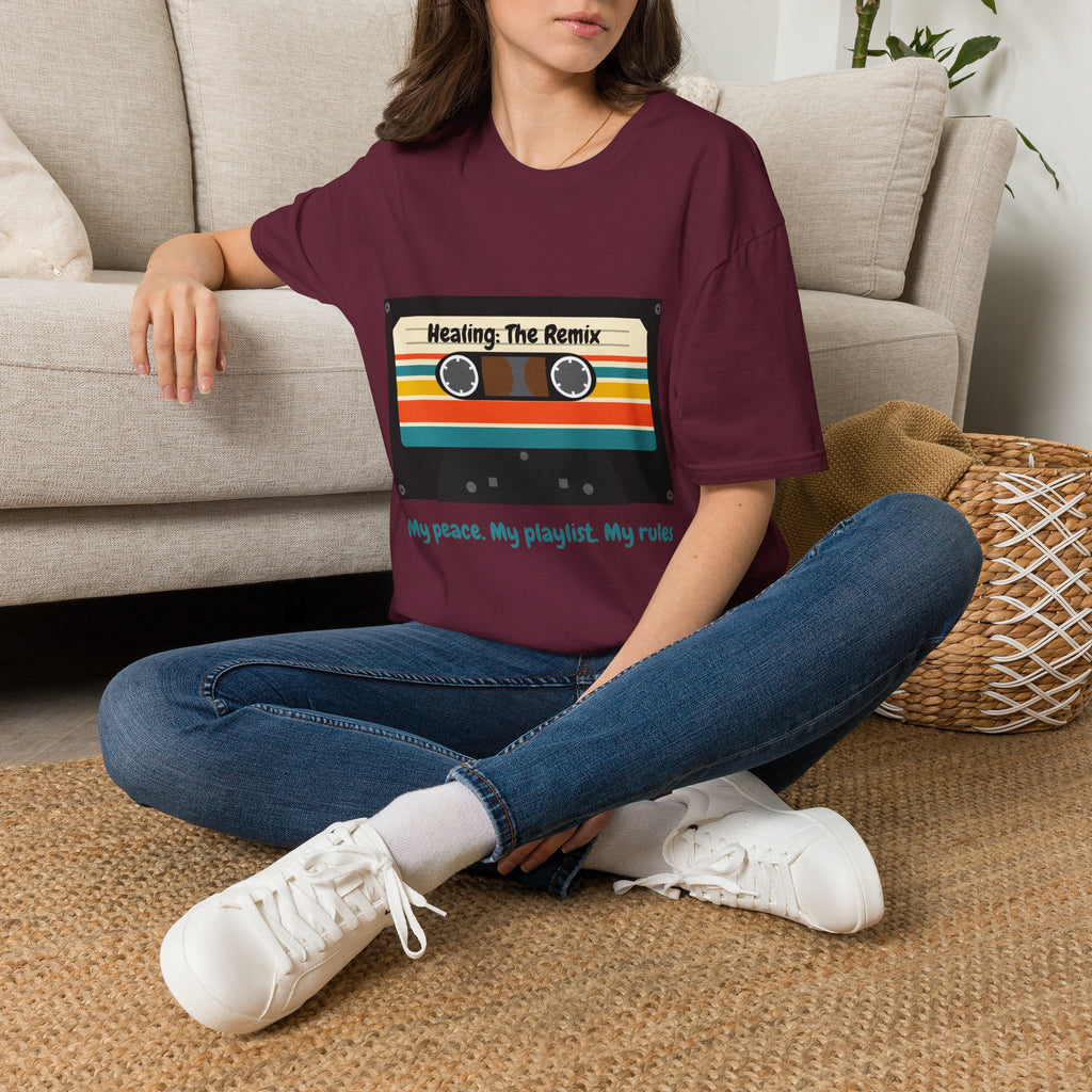 T-Shirt - 'Heating: The Remix' Retro Cassette Graphic Tee