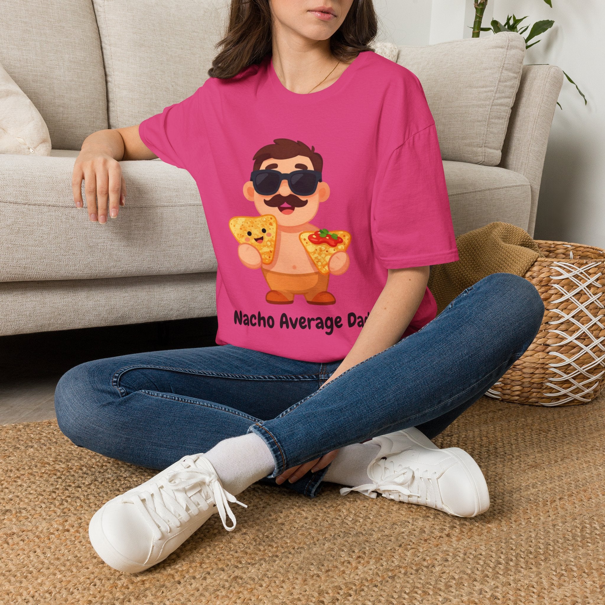 Nacho Average Dad T-Shirt — Funny Father’s Day Taco & Nacho Graphic Tee
