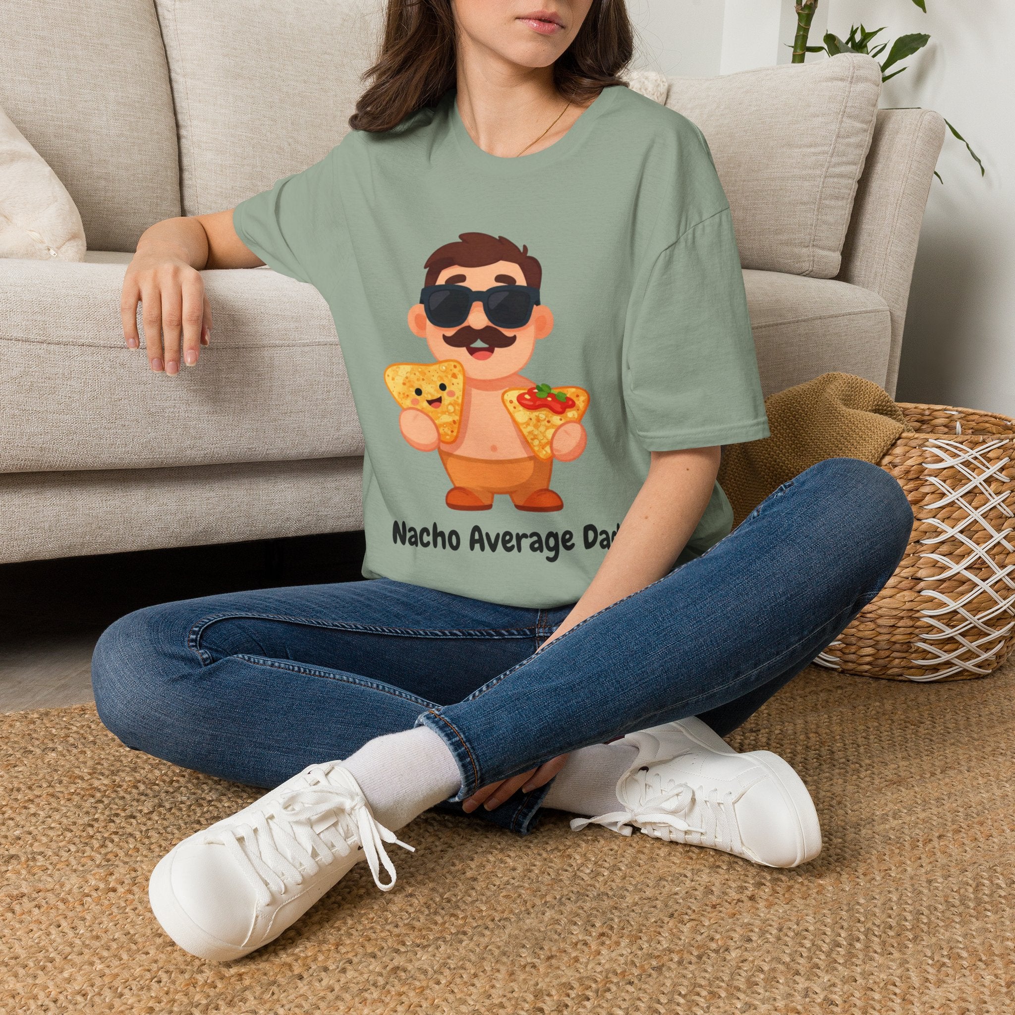 Nacho Average Dad T-Shirt — Funny Father’s Day Taco & Nacho Graphic Tee