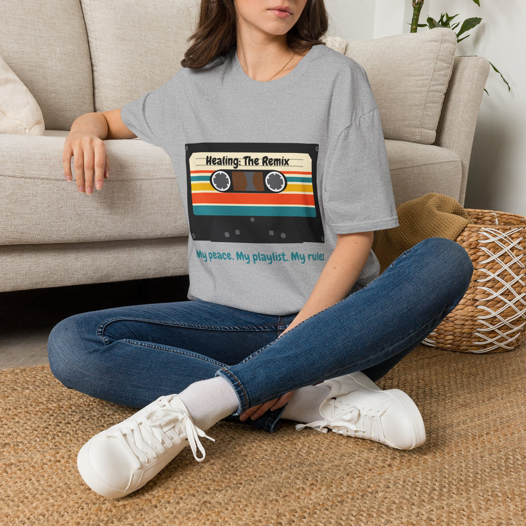 T-Shirt - 'Heating: The Remix' Retro Cassette Graphic Tee