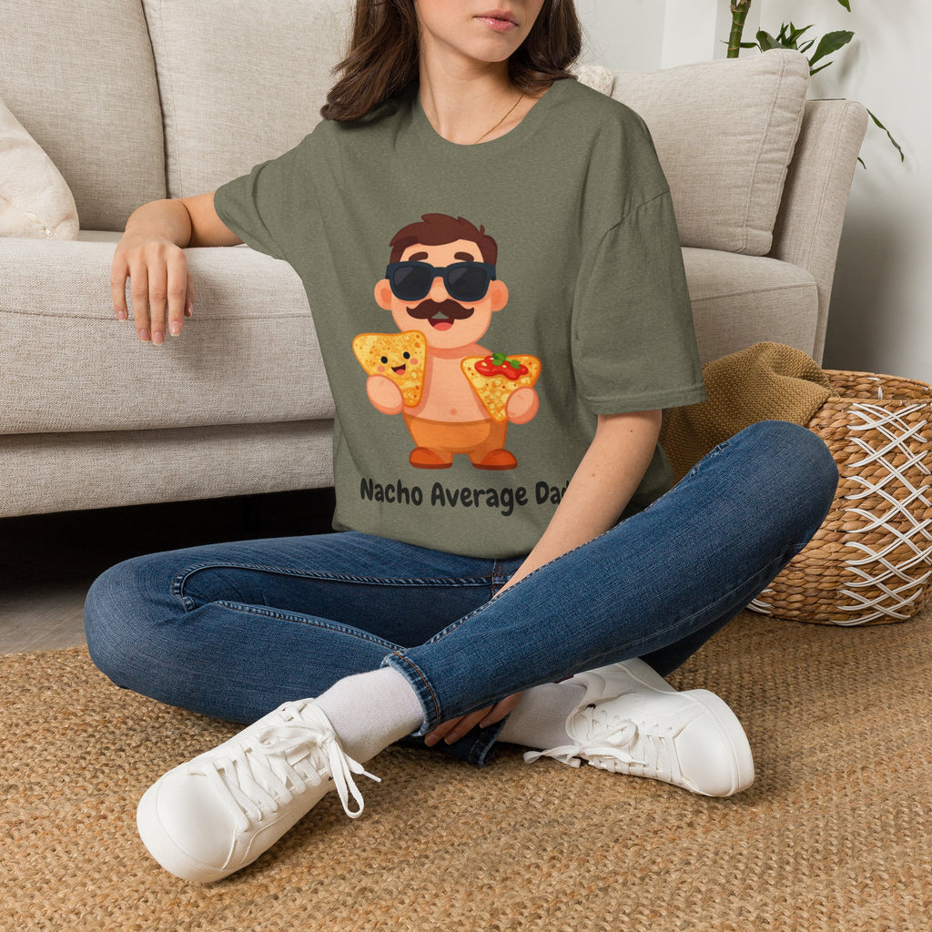 Nacho Average Dad T-Shirt — Funny Father’s Day Taco & Nacho Graphic Tee