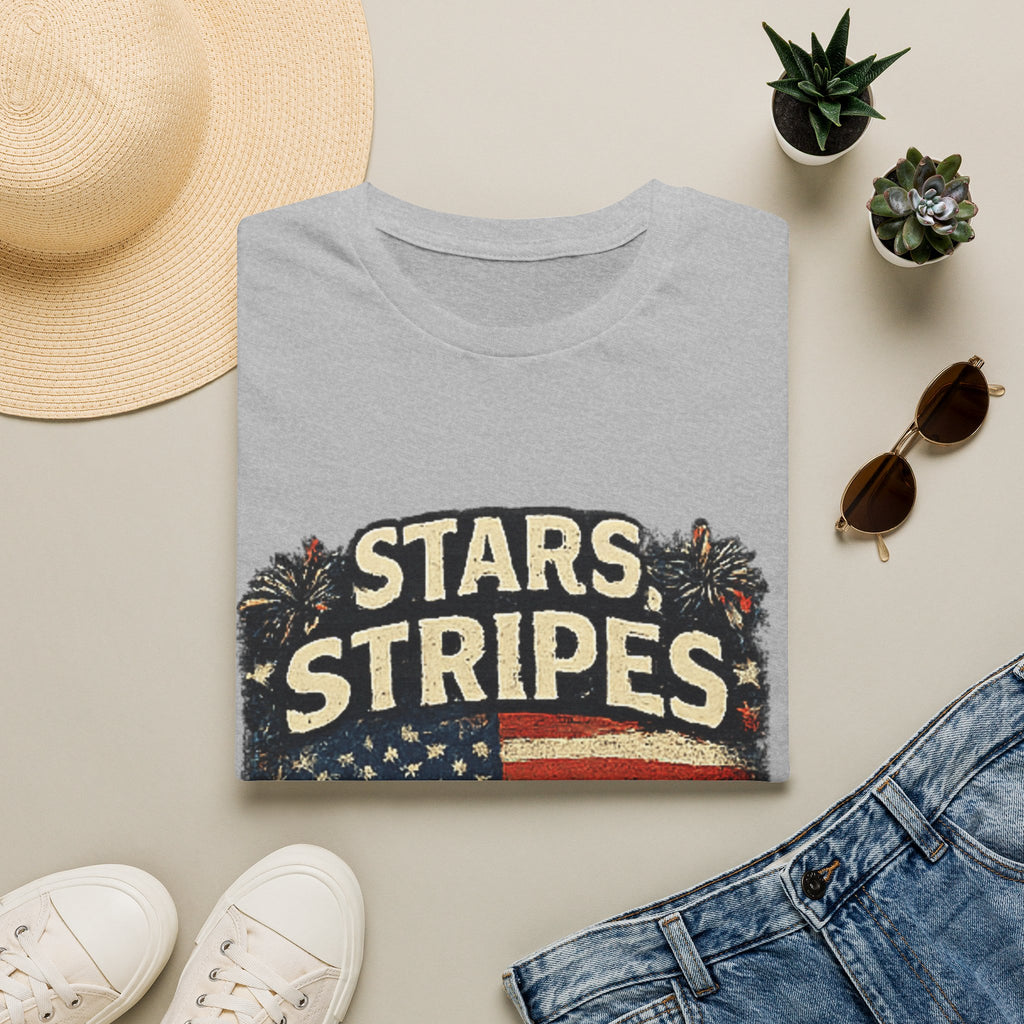 Stars & Stripes Dad Life T-Shirt — Vintage American Flag Patriotic Tee