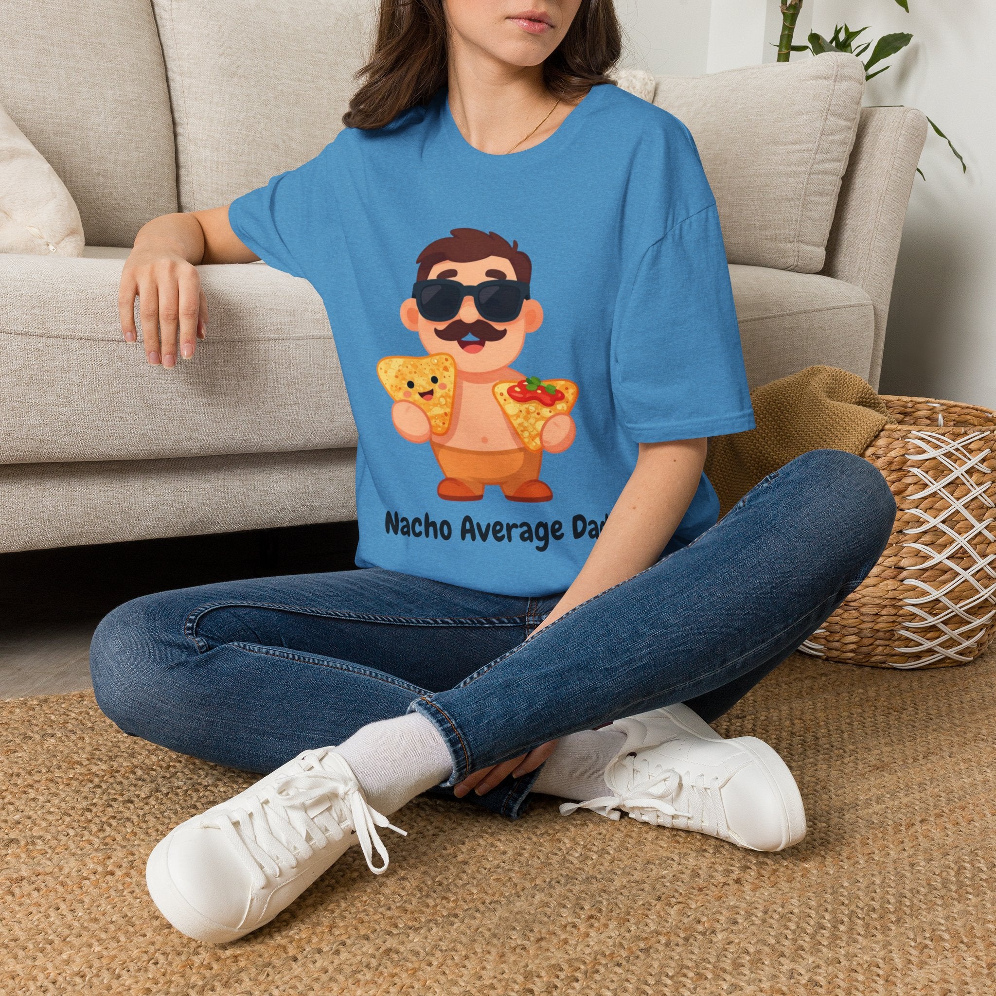 Nacho Average Dad T-Shirt — Funny Father’s Day Taco & Nacho Graphic Tee