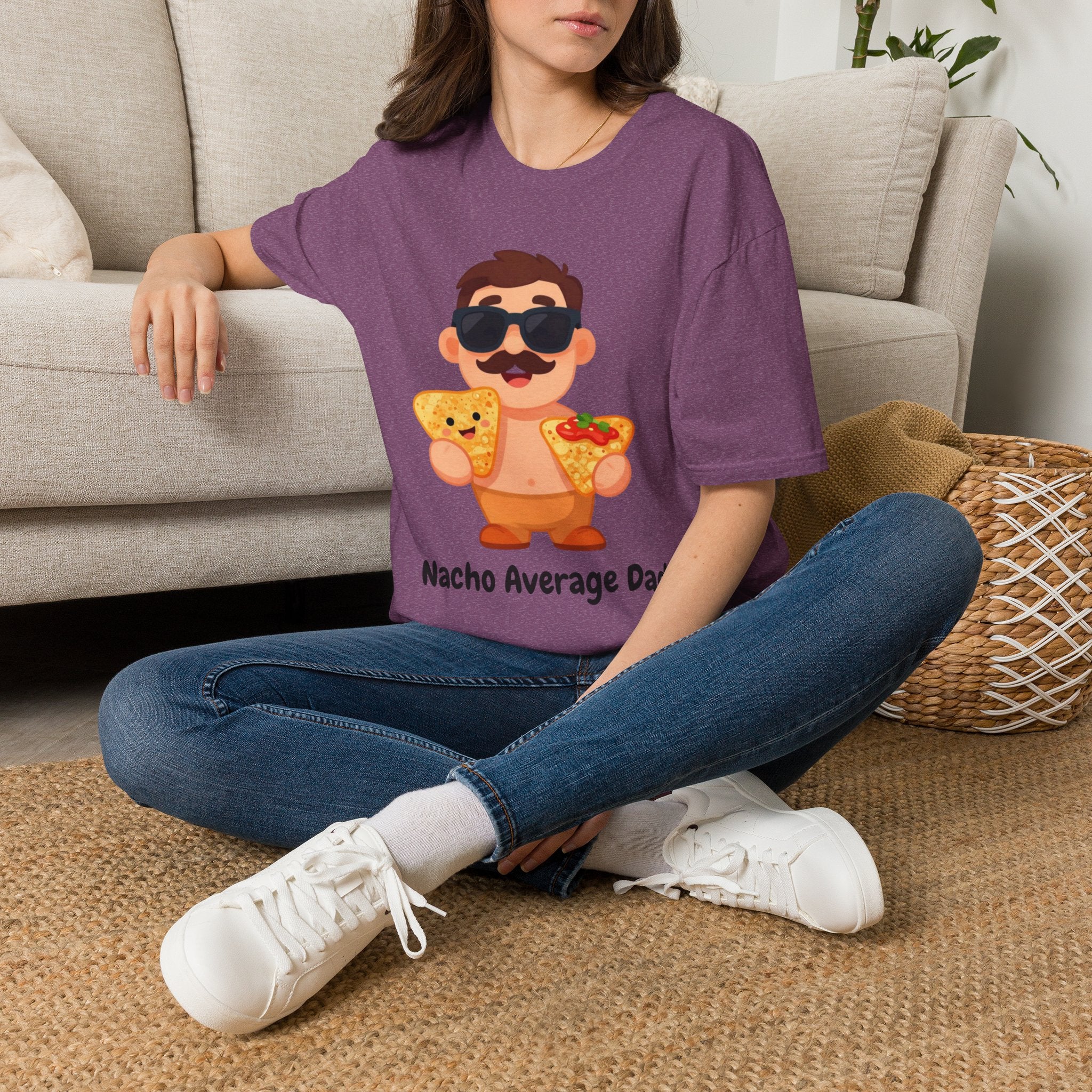 Nacho Average Dad T-Shirt — Funny Father’s Day Taco & Nacho Graphic Tee