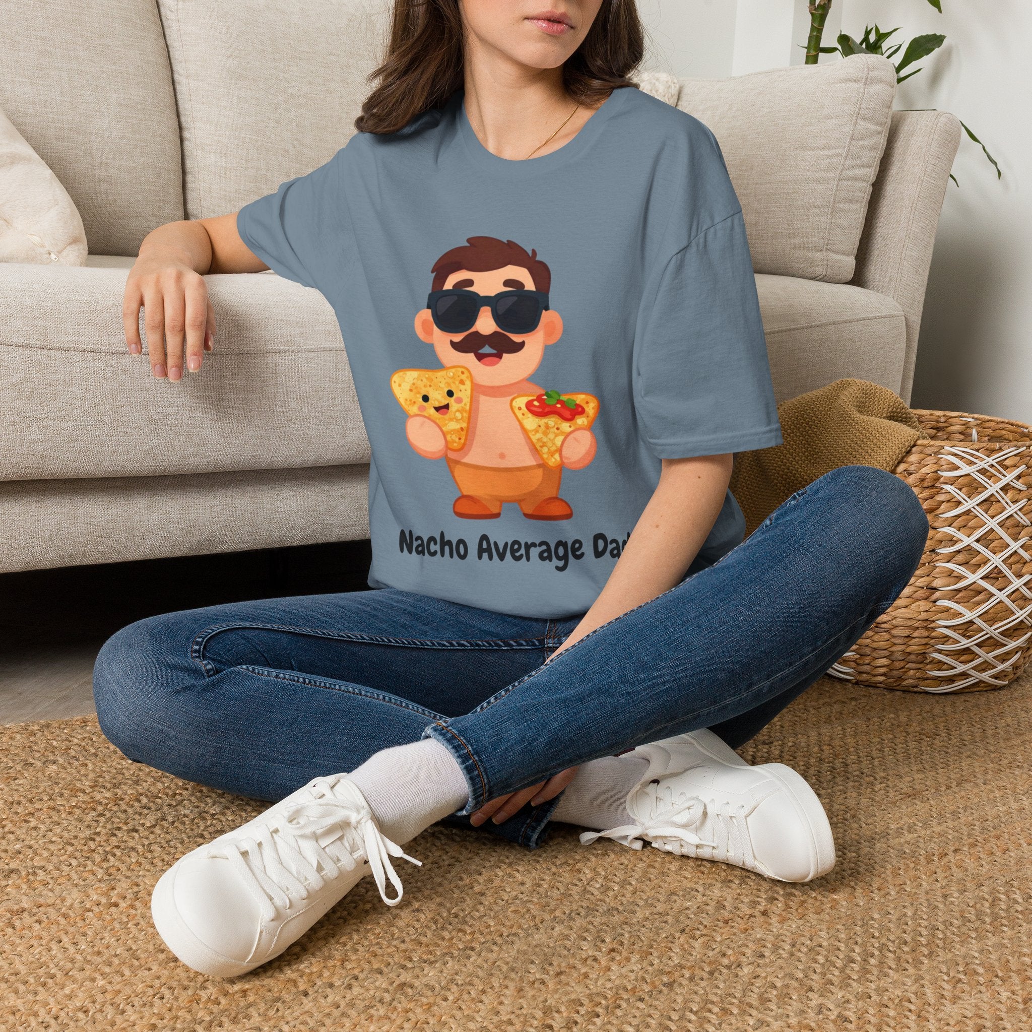 Nacho Average Dad T-Shirt — Funny Father’s Day Taco & Nacho Graphic Tee