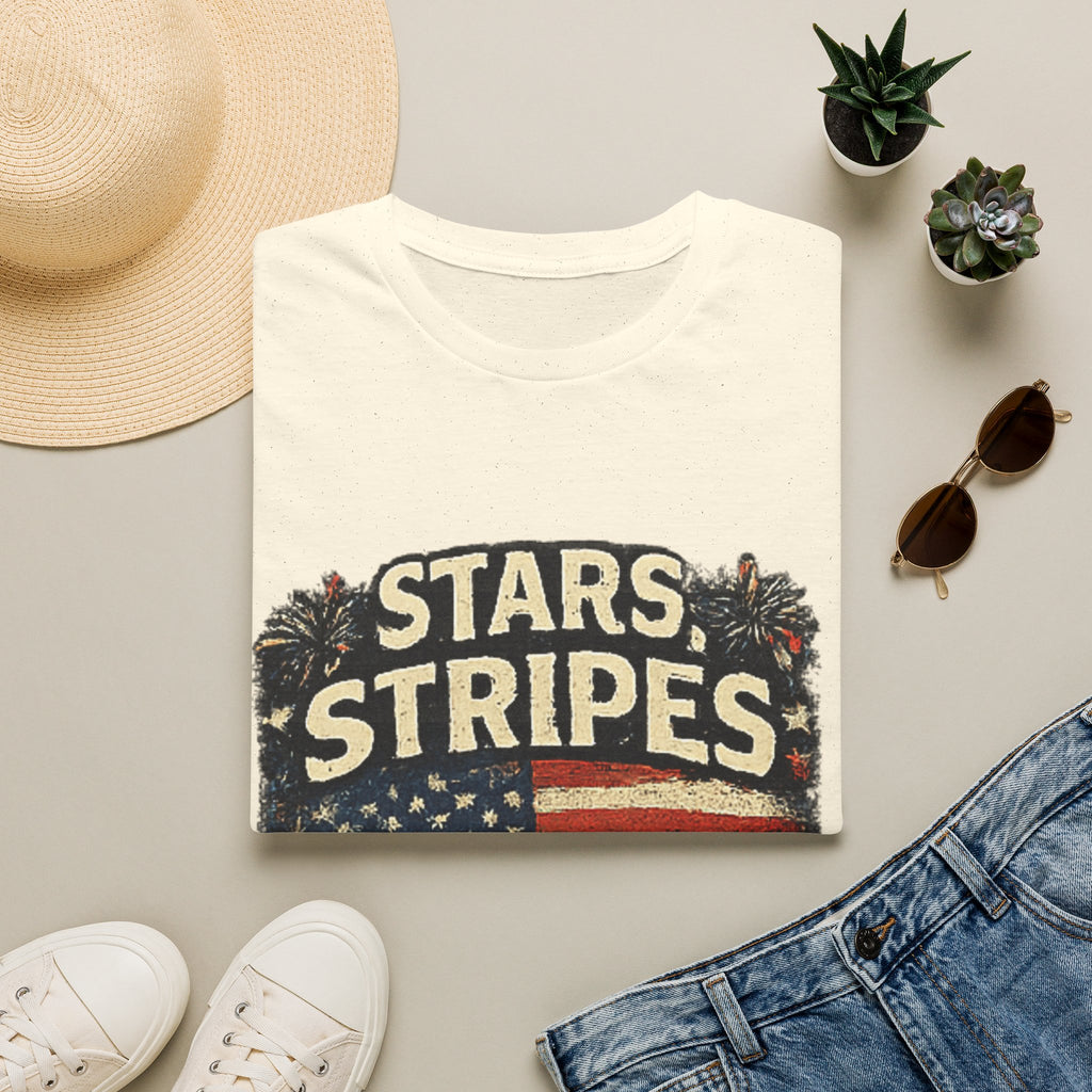 Stars & Stripes Dad Life T-Shirt — Vintage American Flag Patriotic Tee