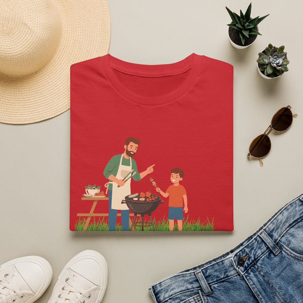 Dad BBQ T-Shirt — Patriotic Grilling Father & Son Tee for Father’s Day