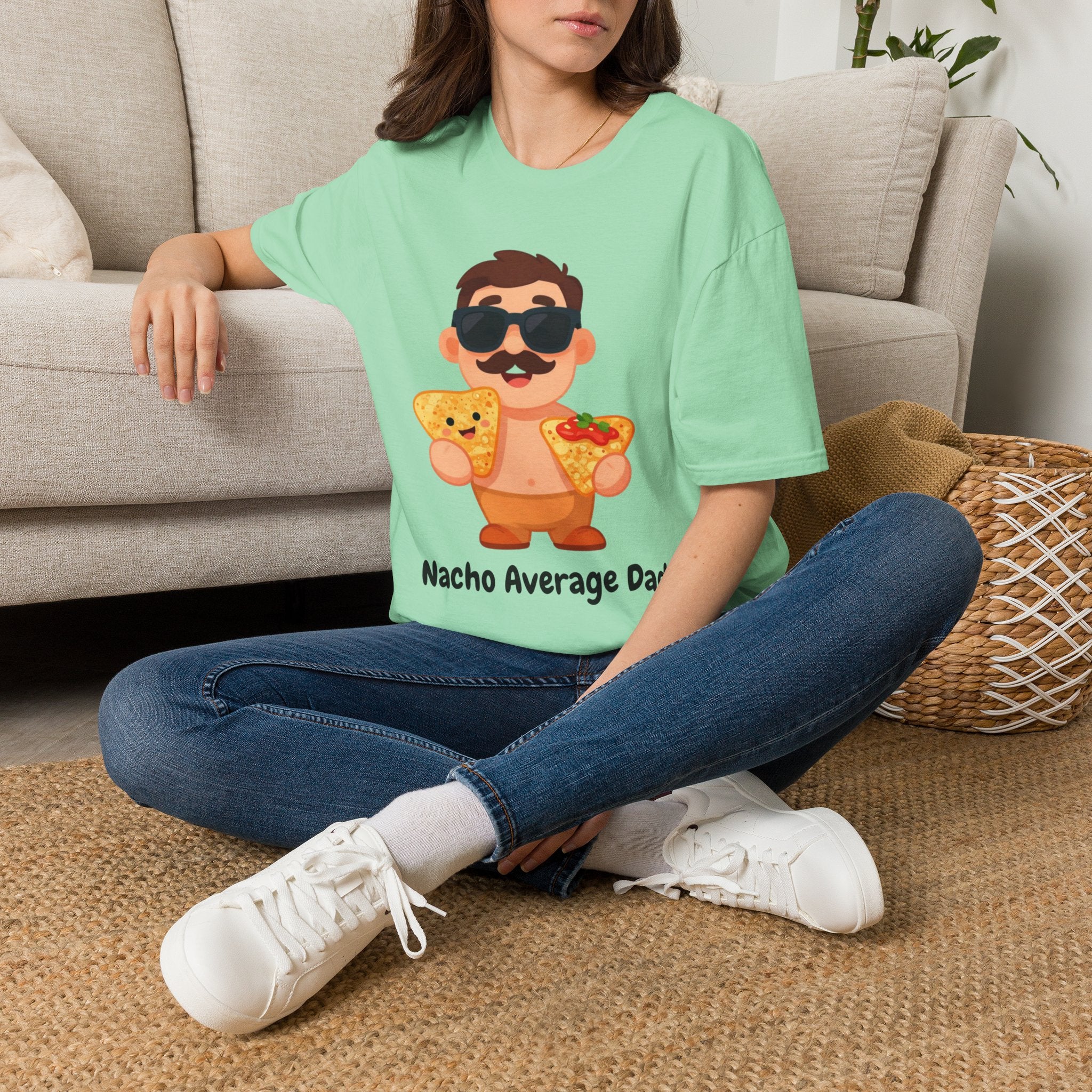 Nacho Average Dad T-Shirt — Funny Father’s Day Taco & Nacho Graphic Tee