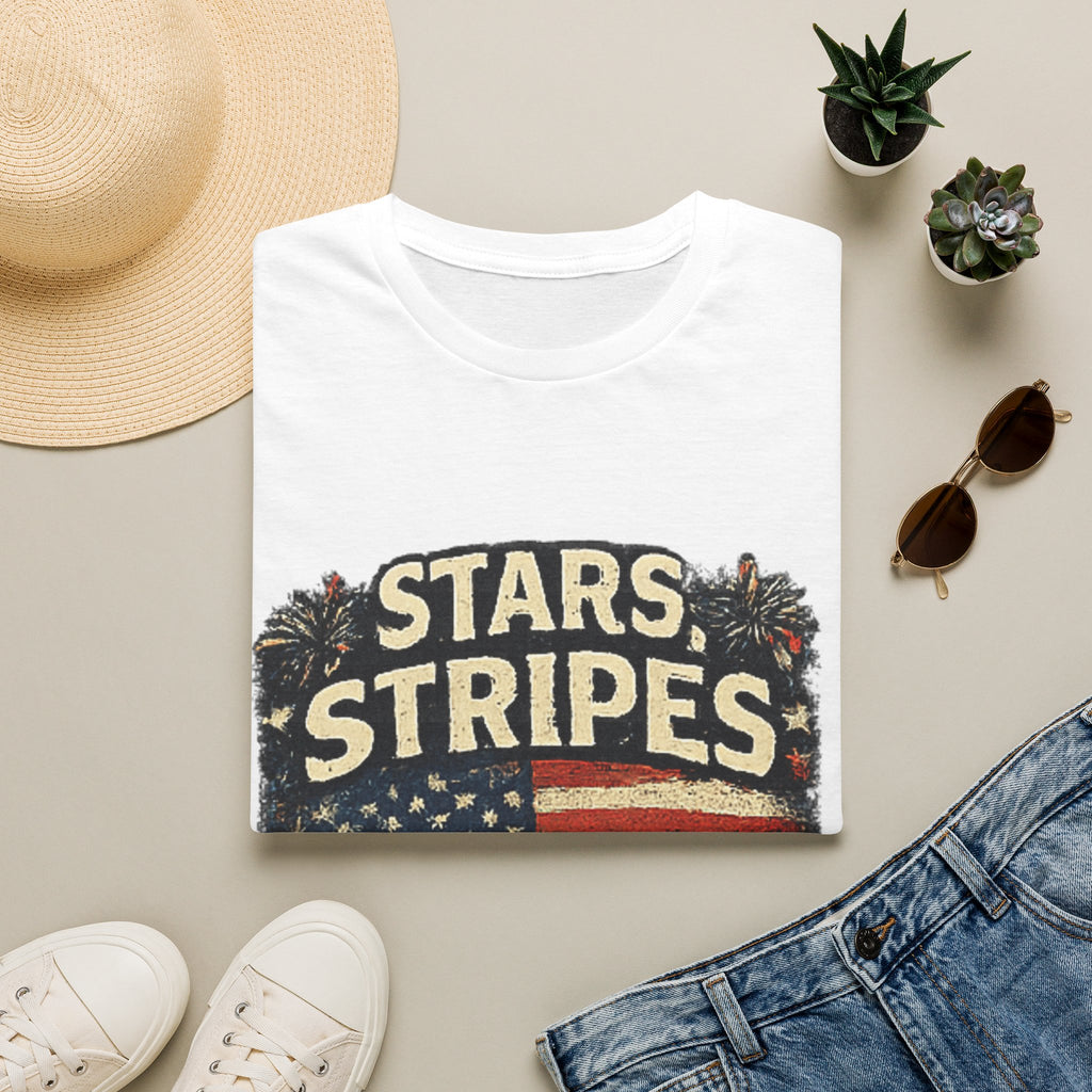 Stars & Stripes Dad Life T-Shirt — Vintage American Flag Patriotic Tee