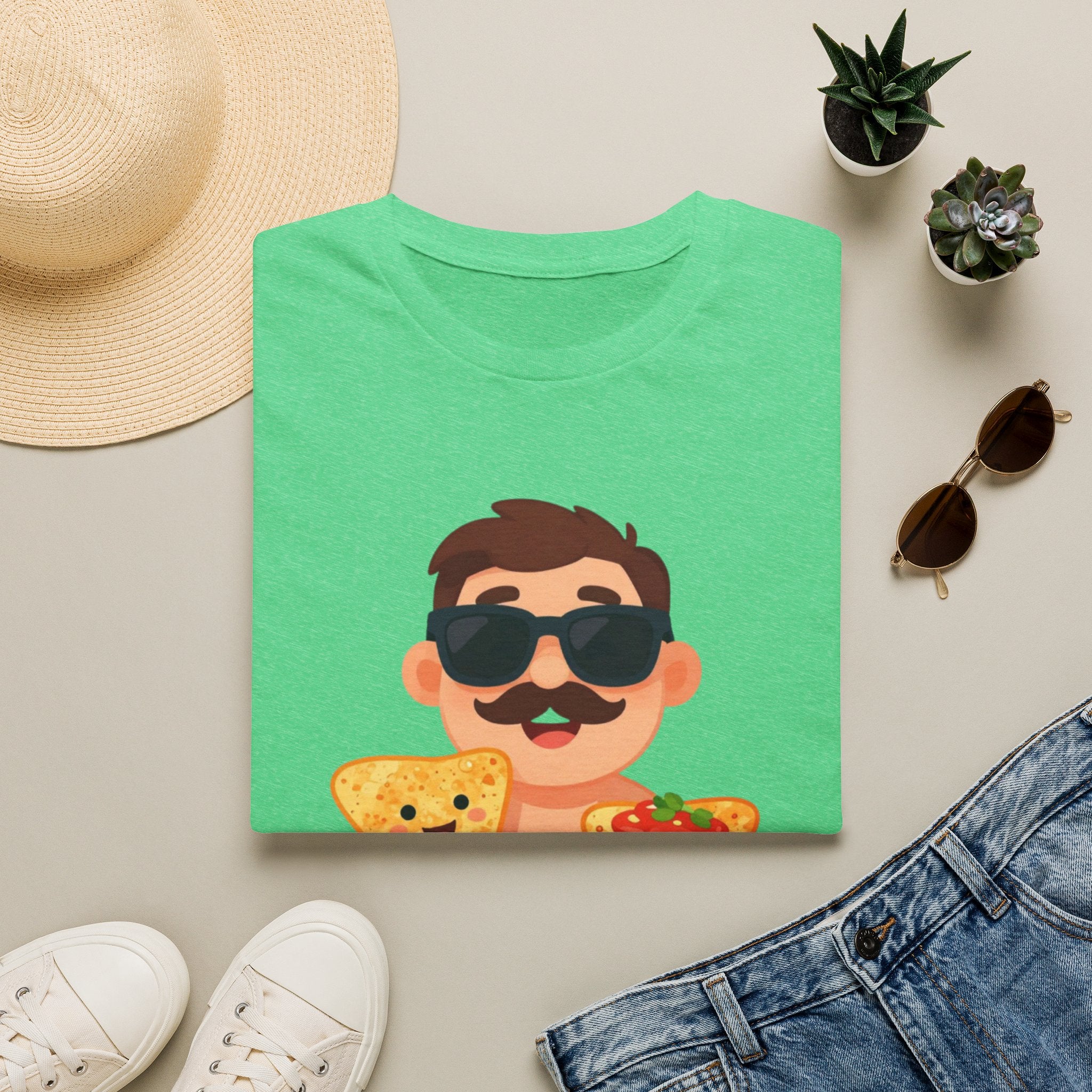 Nacho Average Dad T-Shirt — Funny Father’s Day Taco & Nacho Graphic Tee