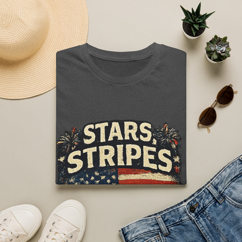 Stars & Stripes Dad Life T-Shirt — Vintage American Flag Patriotic Tee