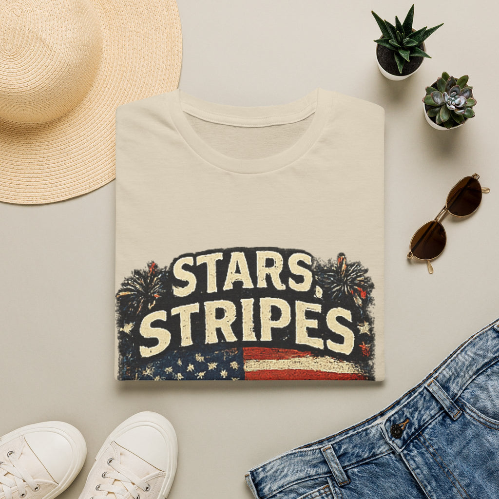 Stars & Stripes Dad Life T-Shirt — Vintage American Flag Patriotic Tee