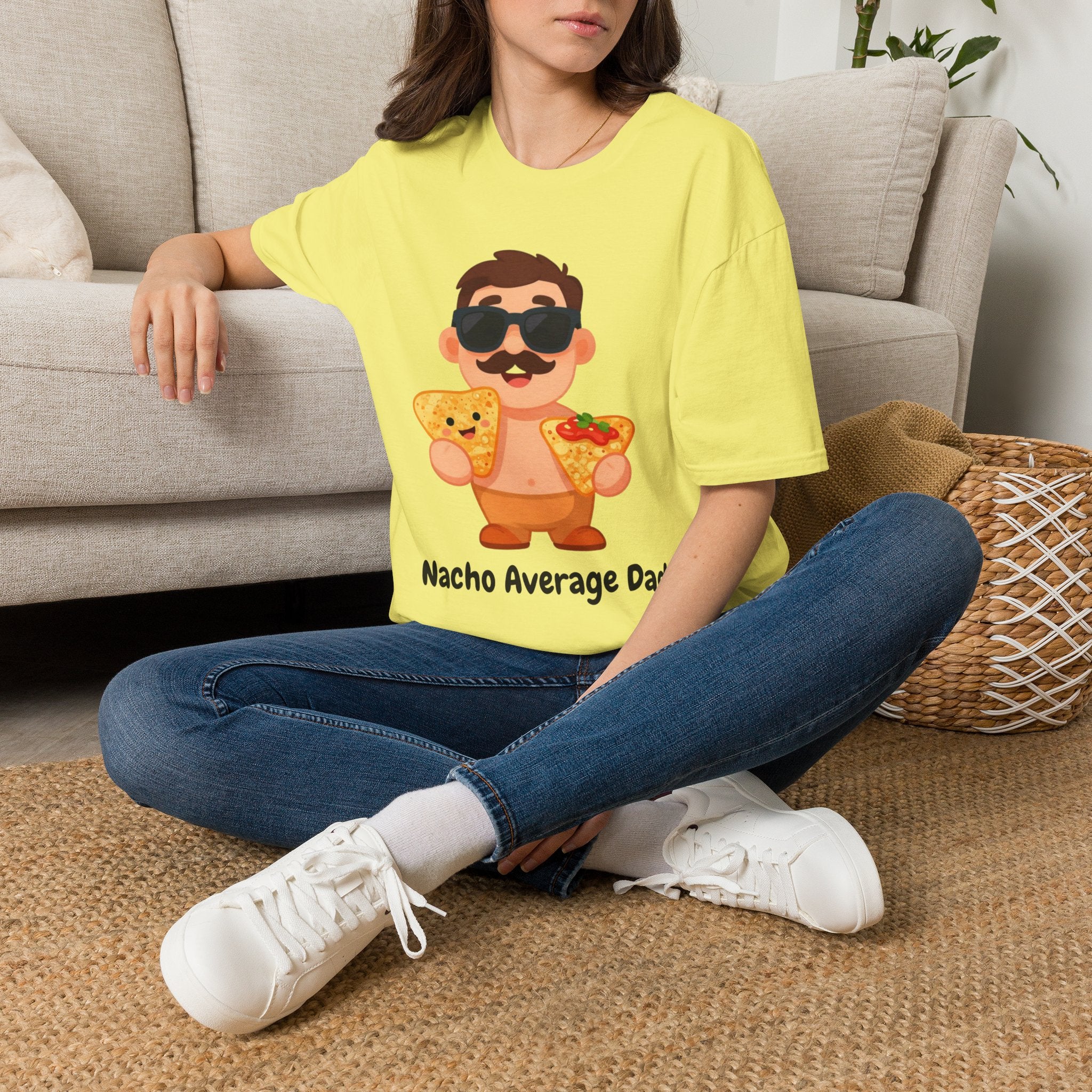 Nacho Average Dad T-Shirt — Funny Father’s Day Taco & Nacho Graphic Tee
