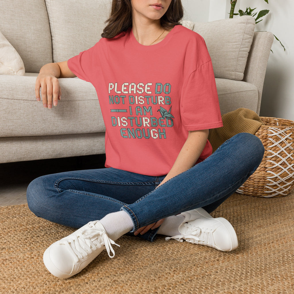 Please Do Not Disturb T-Shirt — "I Am Disturbed Enough" Funny Graphic Tee