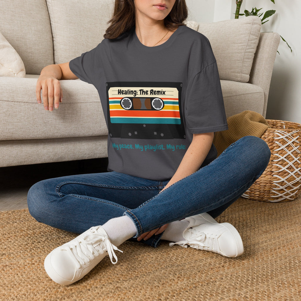 T-Shirt - 'Heating: The Remix' Retro Cassette Graphic Tee
