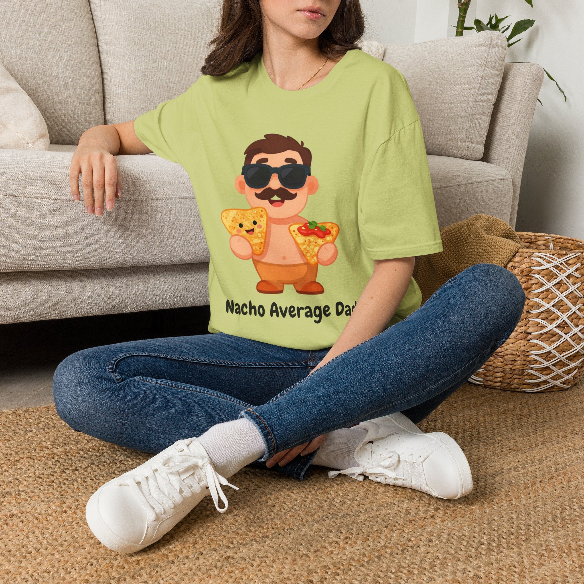 Nacho Average Dad T-Shirt — Funny Father’s Day Taco & Nacho Graphic Tee