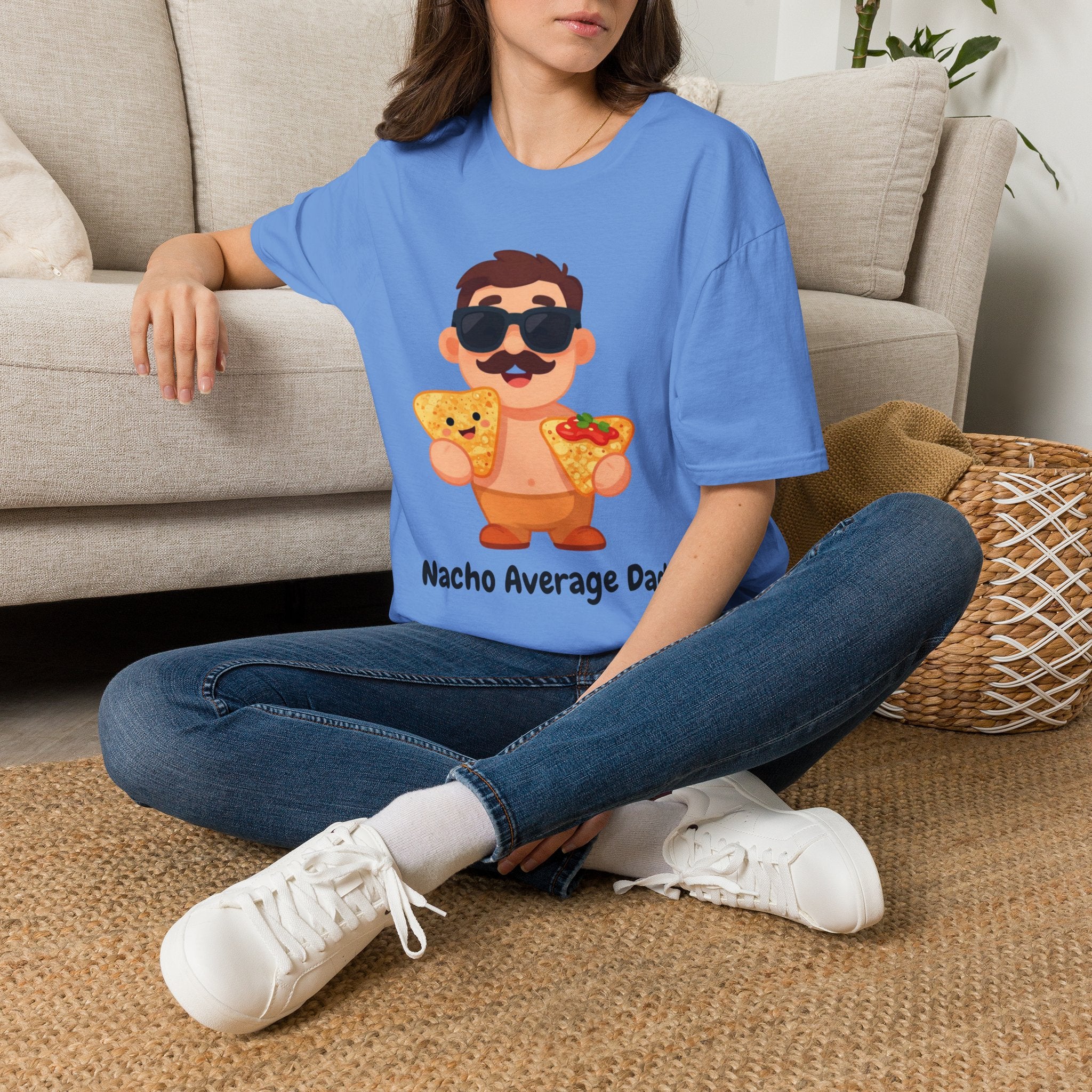 Nacho Average Dad T-Shirt — Funny Father’s Day Taco & Nacho Graphic Tee