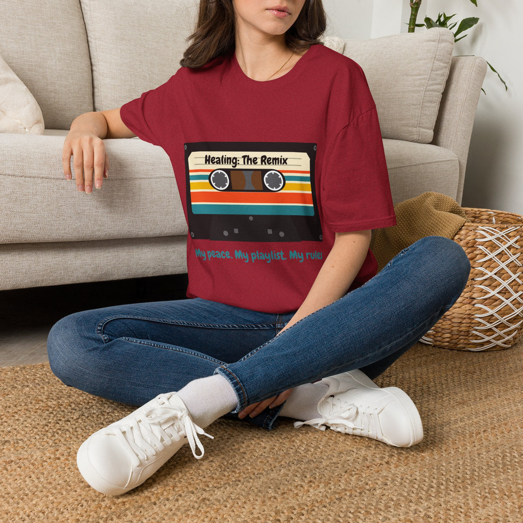 T-Shirt - 'Heating: The Remix' Retro Cassette Graphic Tee
